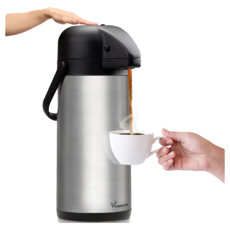 102Oz Vondior Airpot Insulated Stainless Steel Coffee Carafe With Pump 1
