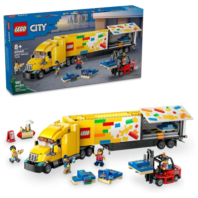 1061-Piece Lego City Yellow Delivery Truck Building Toy Set (60440) 1