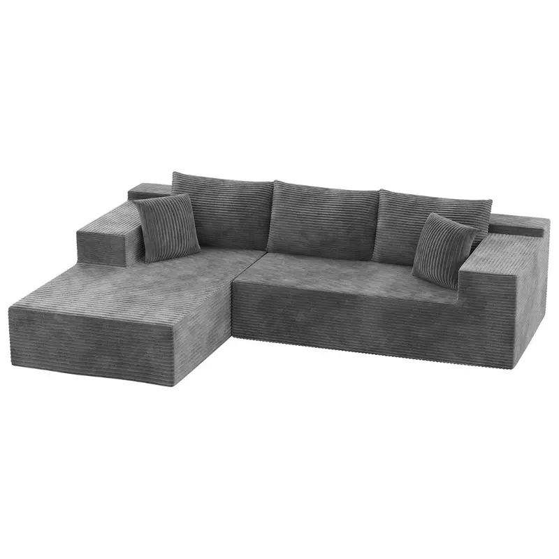 108" Homall Modular Sectional Sofa Boneless Couch 1