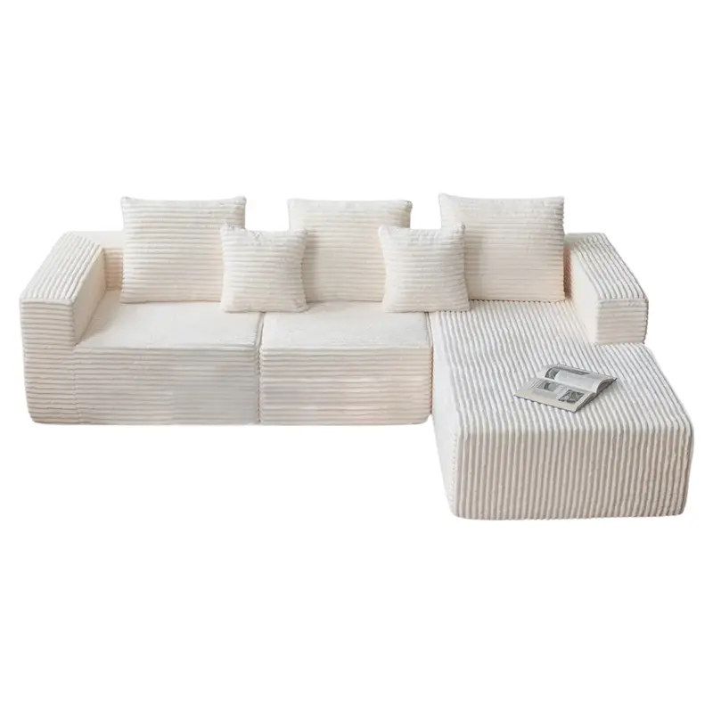 108" L-Shape Right Side Modular Sectional Sofa (3 Colors) 1