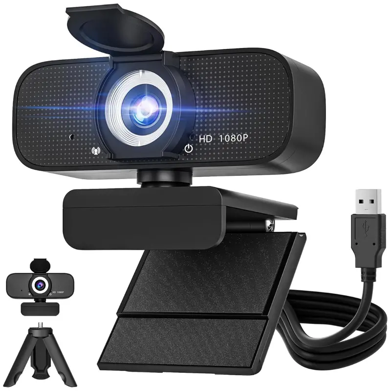 1080P Hd Webcam With Auto Focus & Noise-Cancelling Microphone 1