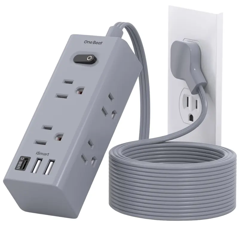 10Ft 9-In-1 Extension Cord Power Strip With Multiple Outlets 1