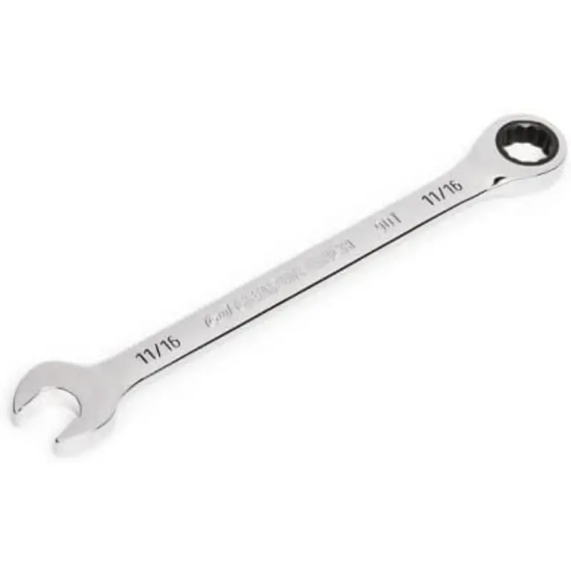 11/16" 4 Degree Swing Arch 12 Point Ratcheting Combination Wrench 1
