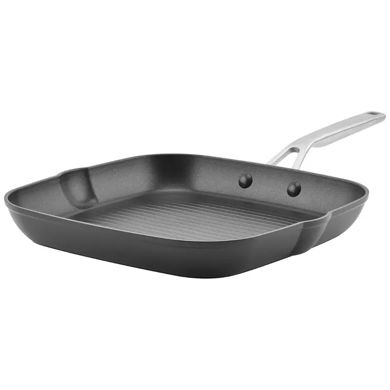 11.25" Kitchenaid Hard Anodized Induction Nonstick Grill Pan/Griddle 1