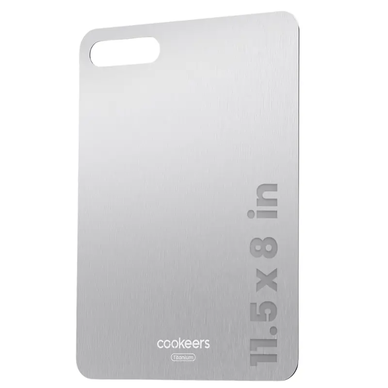 11.5" X 8" Double-Sided Pure Titanium Cutting Board 1