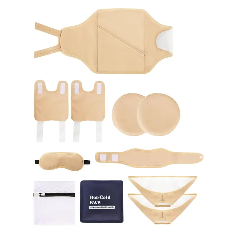 11-Piece Huijukeji Castor Oil Pack Wrap With Hot/Cold Pad 1