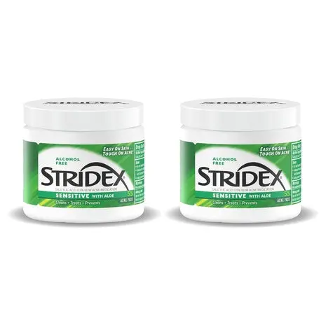 110 Stridex Sensitive Alcohol-Free Acne Pads With Aloe 1