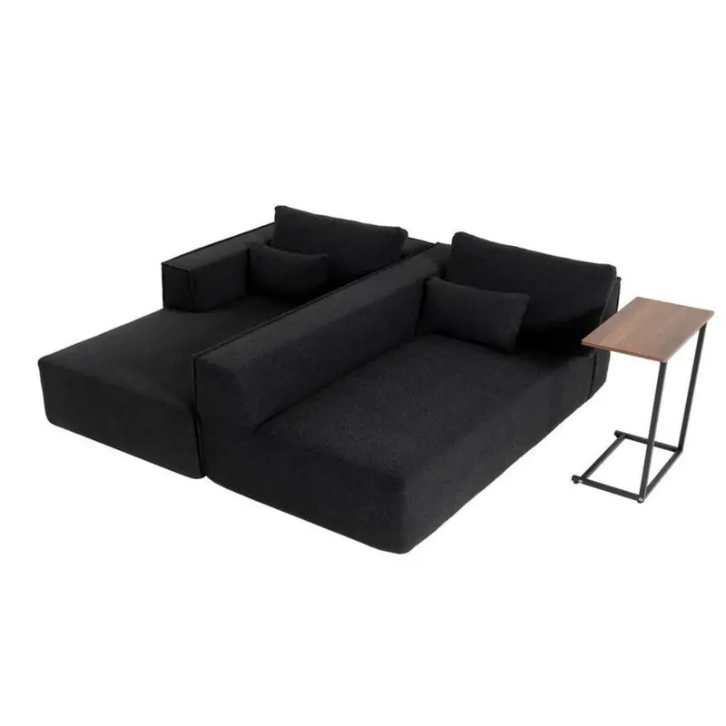 112" Fully Compressed Sectional Sofa W/ Free Table 1