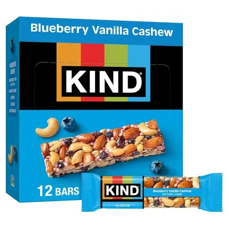 12 Blueberry Vanilla Cashew Bars 1