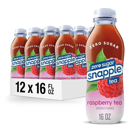12 Bottles Snapple Zero Sugar Raspberry Tea 1