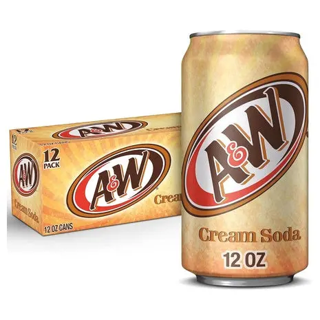 12 Cans A&W Cream Soda 1