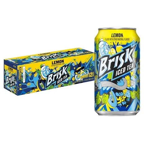 12 Cans Brisk Lemon Iced Tea 1