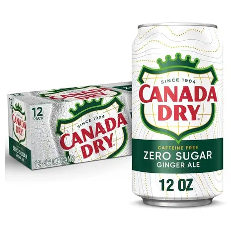 12 Cans Canada Dry, 7Up, Sunkist, Squirt & More 1