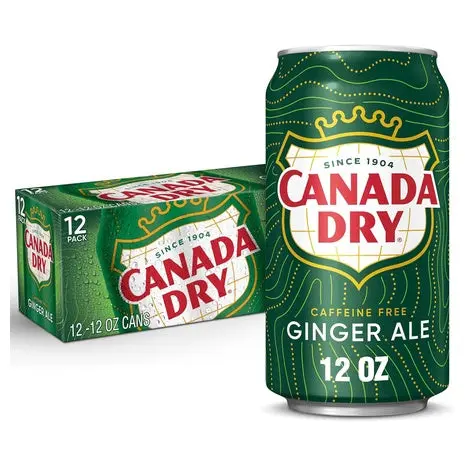 12 Cans Canada Dry Ginger Ale Soda 1