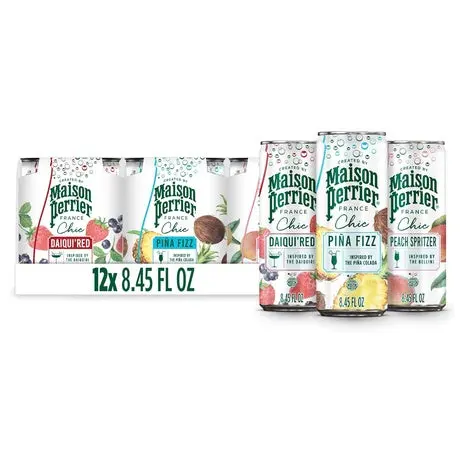 12 Cans Maison Perrier Chic Variety Pack Flavored Sparkling Beverage 1