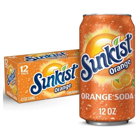 12 Cans Sunkist Orange Soda 1