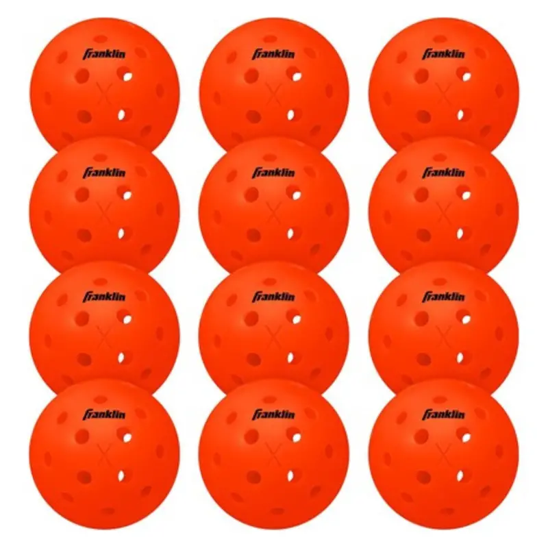 12-Count Franklin Sports X-40 Outdoor Pickleballs (Ember) 1