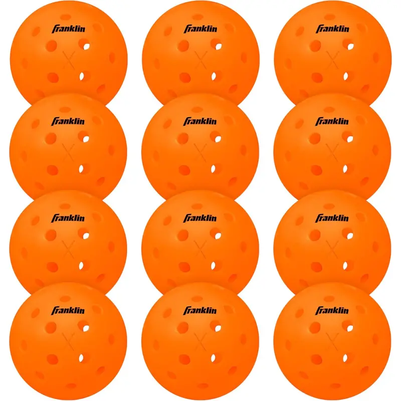 12-Count Franklin Sports X-40 Outdoor Pickleballs (Lava) 1