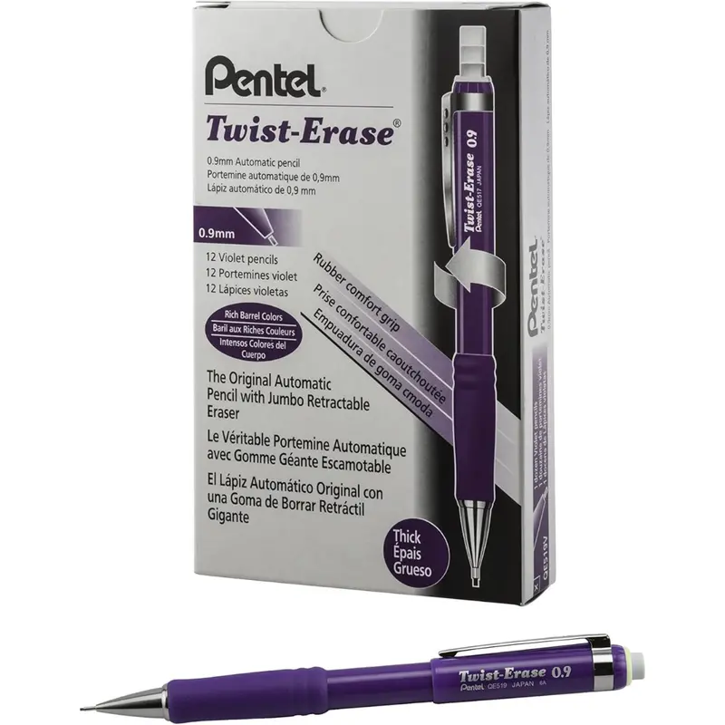 12-Count Pentel 0.9Mm Twist-Erase Iii Mechanical Pencil 1