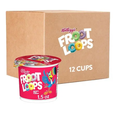 12 Cups Kellogg’S Froot Loops Breakfast Cereal 1