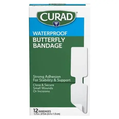 12 Curad Waterproof Butterfly Bandages 1