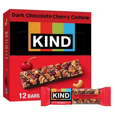 12 Dark Chocolate Cherry Cashew Bars 1