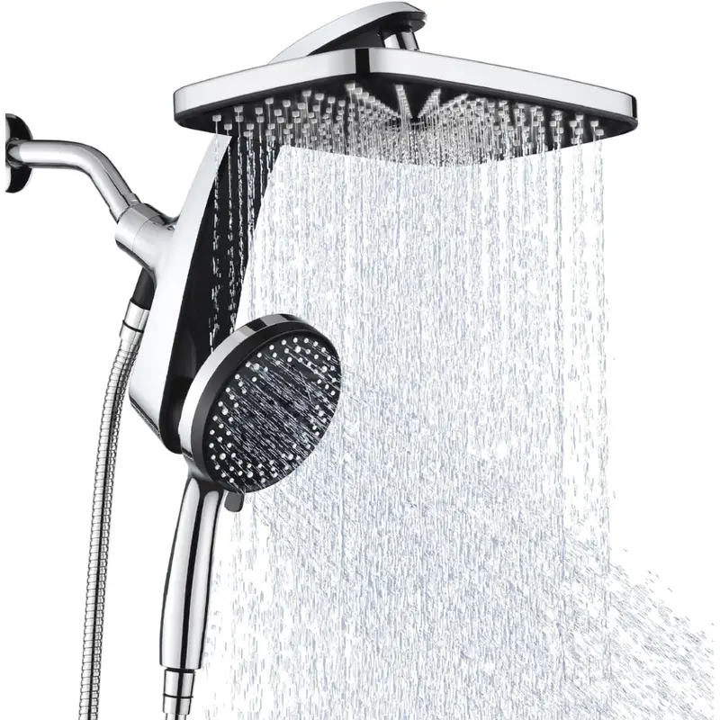 12" High Pressure Rain Shower Head W/ Handheld Spray Combo 1
