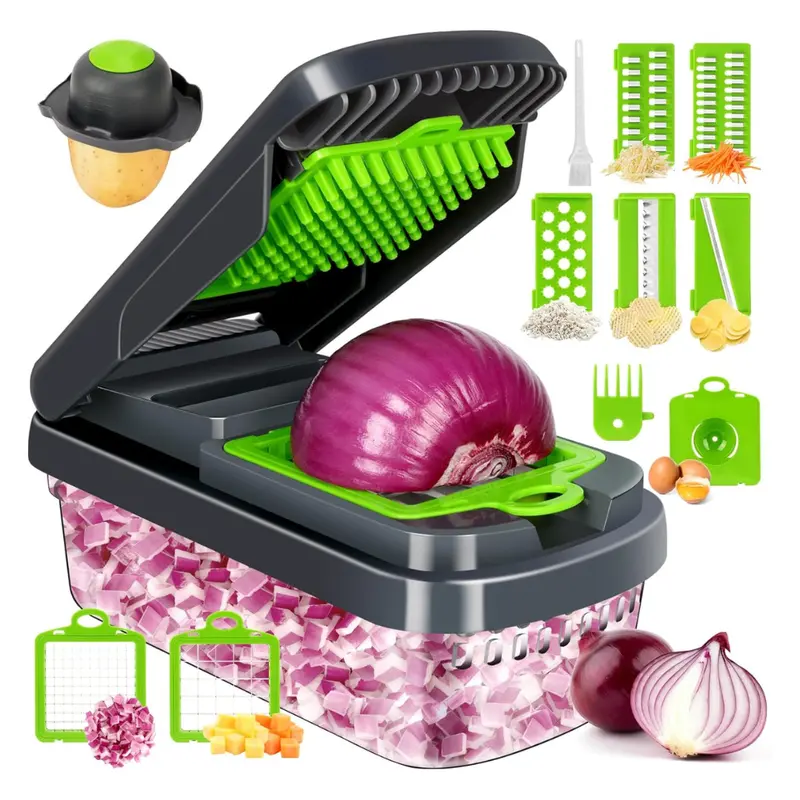 12-In-1 Multifunctional Vegetable Chopper With 7 Blades 1