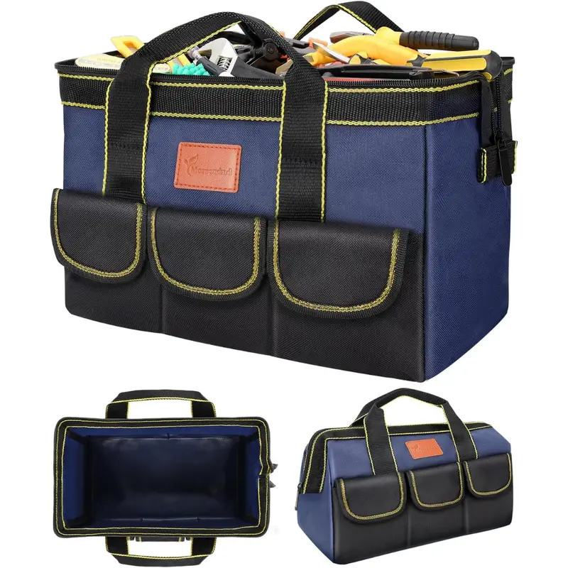 12" Morrowind Tool Bag W/ Waterproof Hard Bottom (Blue) 1