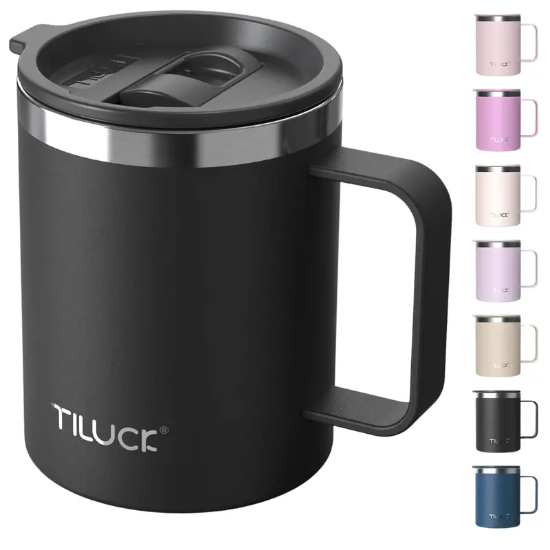 12-Oz Tiluck Insulated Coffee Mug With Lid 1