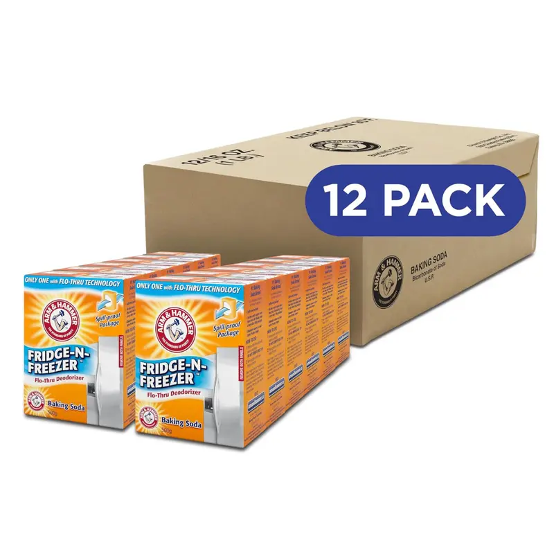 12-Pack 14-Oz Arm & Hammer Baking Soda Fridge-N-Freezer Odor Absorber 1