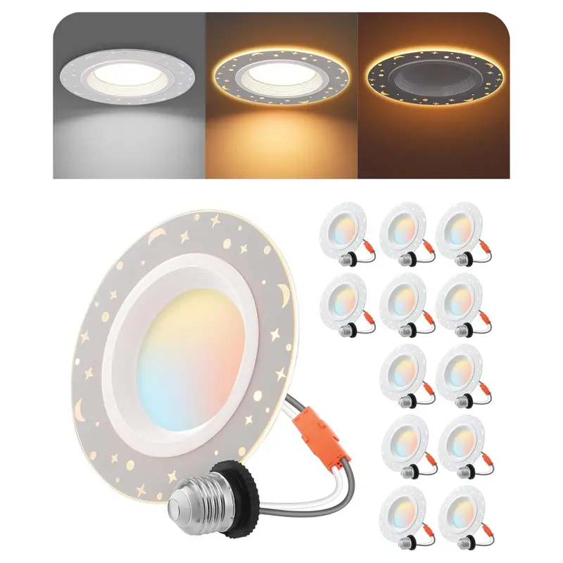 12-Pack 8W Edishine 4" Led 700Lm Ceiling Lights 1