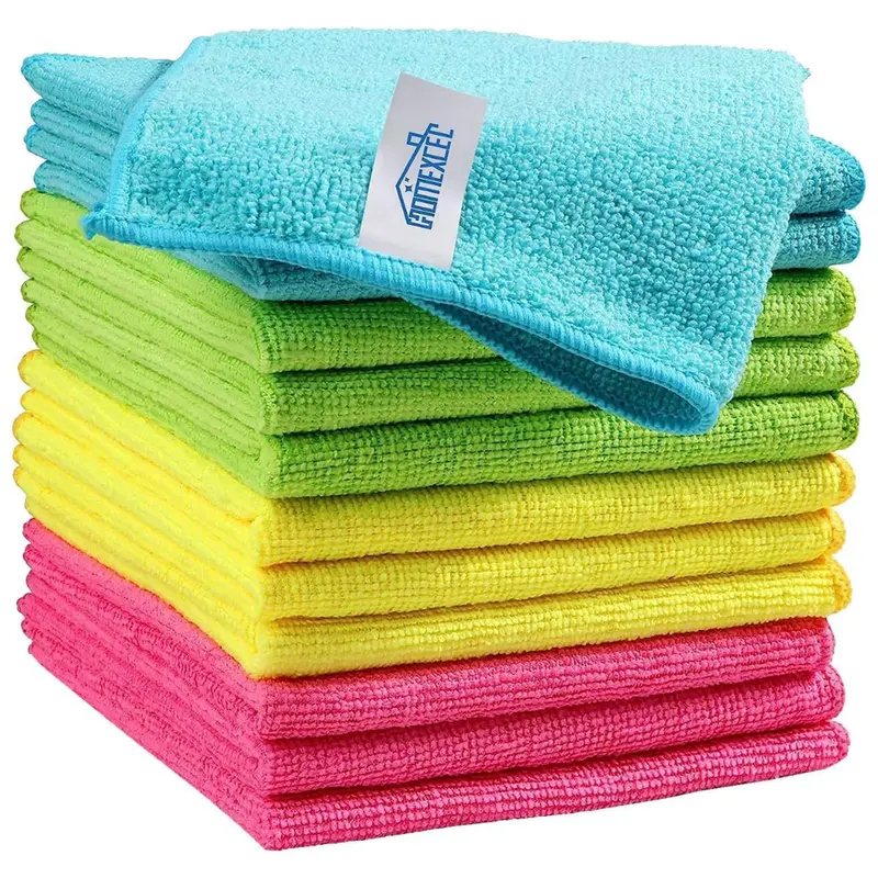 12-Pack Homexcel 11.5" X 11.5" Microfiber Cleaning Cloth 1