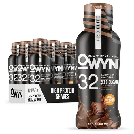 12-Pack Owyn Pro Elite 32G Protein Shakes (Ou-De) 1