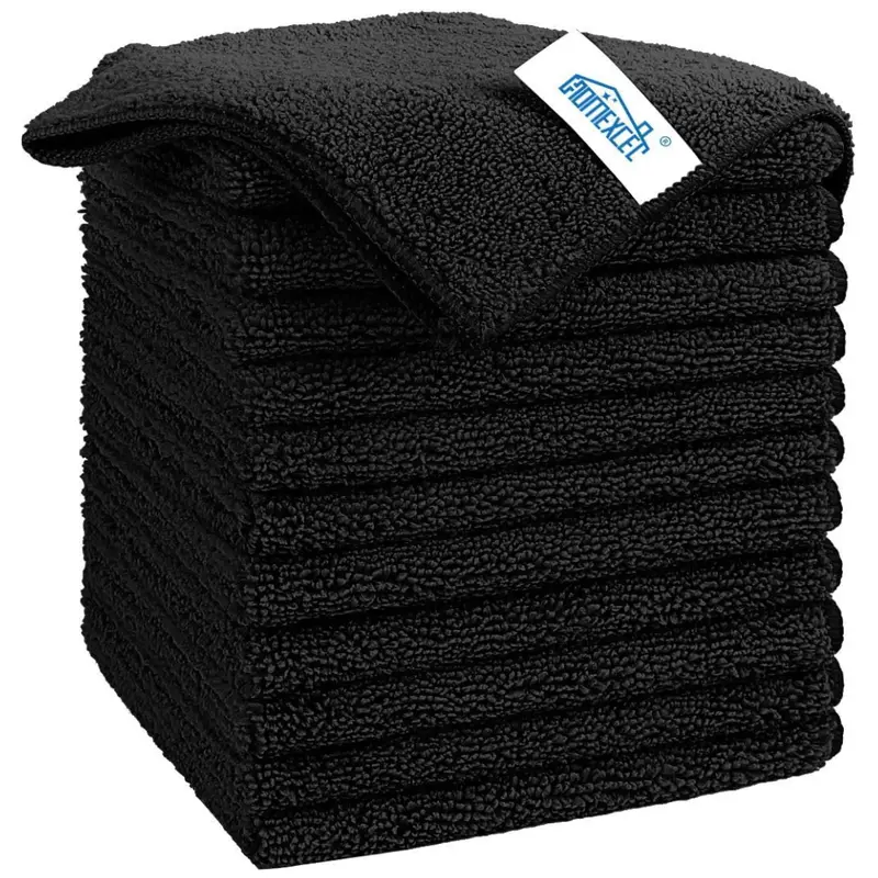 12-Pack Premium Highly Absorbent Microfiber Towels (Various) 1
