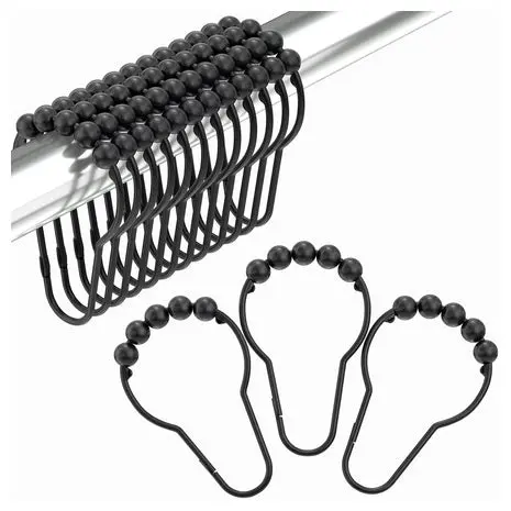 12-Pack Shower Curtain Hooks 1