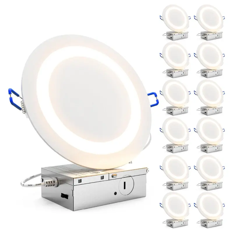 12-Pack Sunco 6'' Led Slim Canless Recessed Lights 1