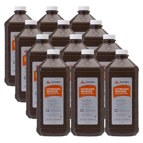 12-Pack Swan Hydrogen Peroxide (32Oz) 1
