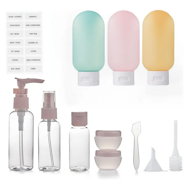 12-Pack Tsa-Approved Travel Bottles Set With Labels 1