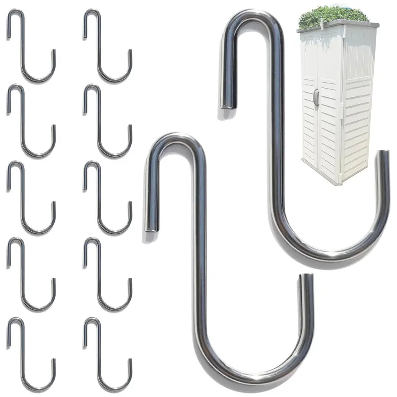 12 Pcs Metal Shed Hooks For Hanging 1