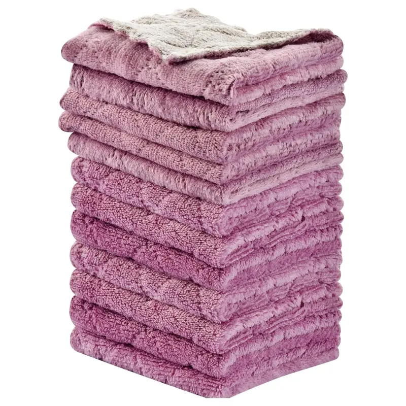12-Piece 10"X 6" Super Absorbent Microfiber Cleaning Cloths 1