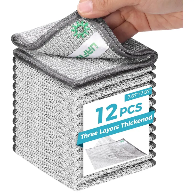 12-Piece Dishwashing Wire Dishcloth (7.87" X 7.87") 1