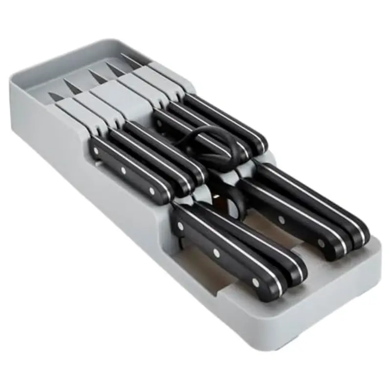 12-Piece Full Tang Kitchen Knives With In-Drawer Storage Block 1