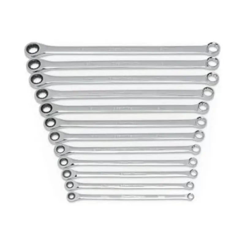 12-Piece Metric 12 Point Xl Ratcheting Double Box Wrench Set 1