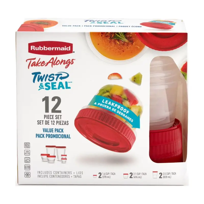 12-Piece Rubbermaid Takealongs Food Storage Set 1