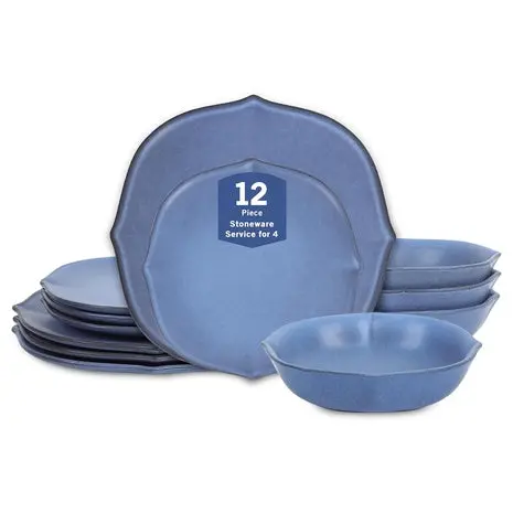 12-Piece Stone Lain Baskerville Dinnerware Set 1