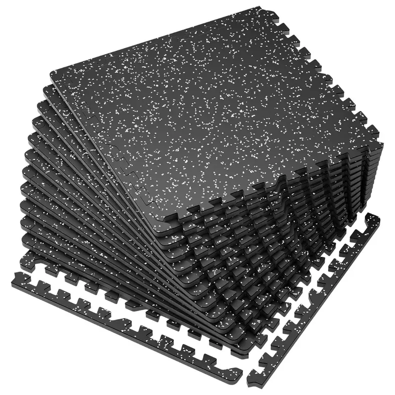 12-Pieces 48 Sq Ft Interlocking Gym Flooring Mats 1