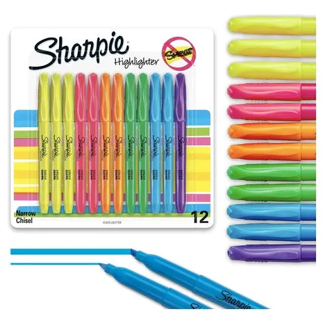 12 Sharpie Pocket Highlighters 1