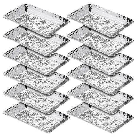 12 Small Silver Serving Trays 1