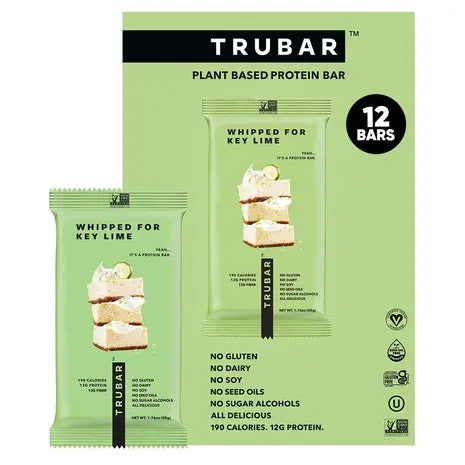 12 Truebar Vegan Key Lime Protein Bars 1